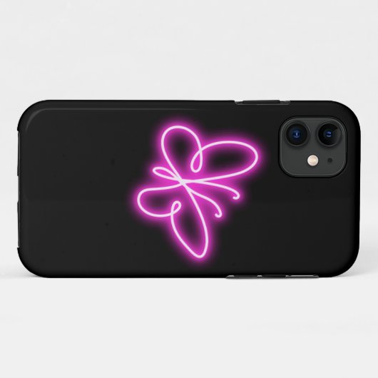 Coques Case-Mate iPhone Neon butterfly (Dos (Horizontal))