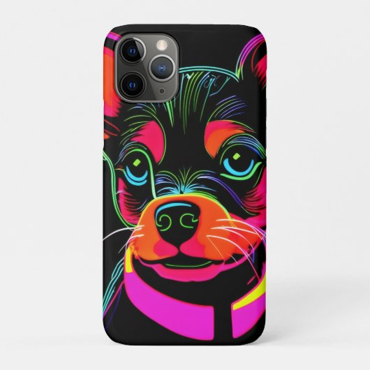 Coques Case-Mate iPhone Neon Canine Puppy Art (Dos)