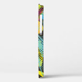 Coques Case-Mate iPhone Neon chaotique : Motif de graffiti Abstrait. (Verso / Gauche)