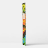Coques Case-Mate iPhone Neon chaotique : Motif de graffiti Abstrait. (Verso / Droite)
