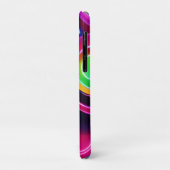 Coques Case-Mate iPhone Neon Circles Art Abstrait (Dos/Gauche)