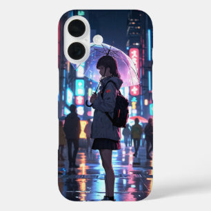Coques iPhone 16 Neon City Girl