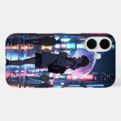 Coques Case-Mate iPhone Neon City Girl (Verso (horizontal))