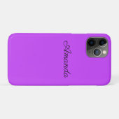 Coques Case-Mate iPhone néon clair solide fluorescent violet (Dos (Horizontal))