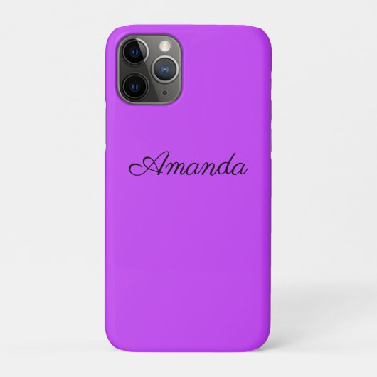 Coques Case-Mate iPhone néon clair solide fluorescent violet (Dos)