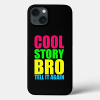 Neon Cool Story Bro