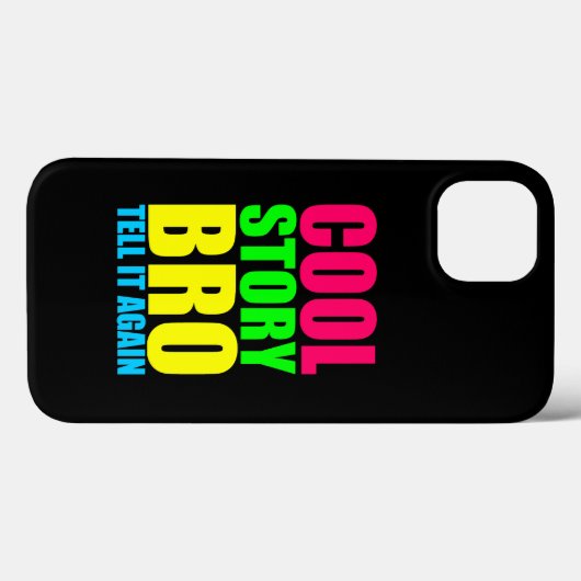 Coques Case-Mate iPhone Neon Cool Story Bro (Verso (horizontal))