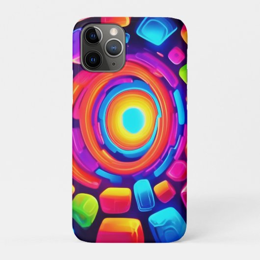 Coques Case-Mate iPhone Neon Cube Vortex Art (Dos)
