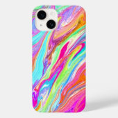 Coques Case-Mate iPhone Néon de couleur liquide (Verso)