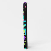 Coques Case-Mate iPhone Neon Doodle Pattern Phone Case on Black (Dos/Gauche)
