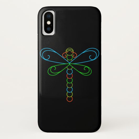 Coques Case-Mate iPhone Neon Dragonfly (Dos)