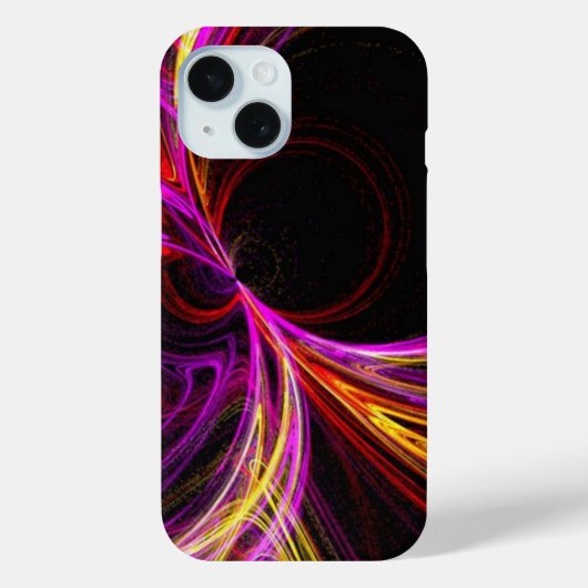 Coques Case-Mate iPhone néon électrique cool jaune fuschia violet abstrait (Verso)