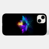Coques Case-Mate iPhone Neon Firefly sur noir (Verso (horizontal))