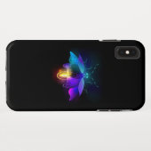 Coques Case-Mate iPhone Neon Firefly sur noir (Dos (Horizontal))