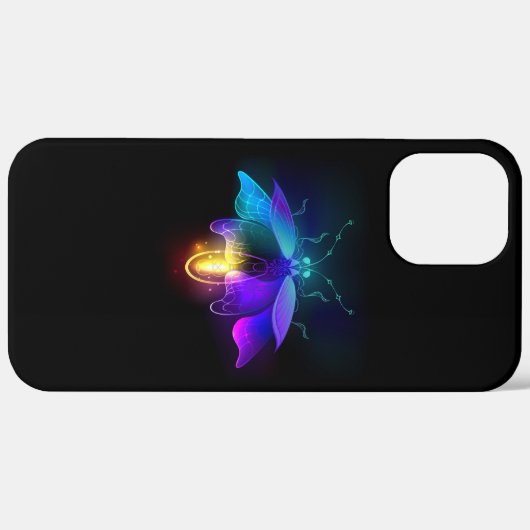 Coques Case-Mate iPhone Neon Firefly sur noir (Retour (horizontal))