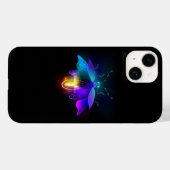 Coques Case-Mate iPhone Neon Firefly sur noir (Verso (horizontal))
