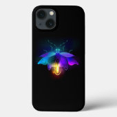 Coques Case-Mate iPhone Neon Firefly sur noir (Verso)