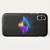 Coques Case-Mate iPhone Neon Firefly sur noir (Dos (Horizontal))