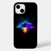 Coques Case-Mate iPhone Neon Firefly sur noir (Verso)