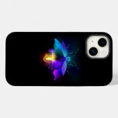 Coques Case-Mate iPhone Neon Firefly sur noir (Verso (horizontal))