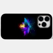 Coques Case-Mate iPhone Neon Firefly sur noir (Verso (horizontal))