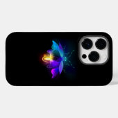 Coques Case-Mate iPhone Neon Firefly sur noir (Verso (horizontal))