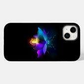 Coques Case-Mate iPhone Neon Firefly sur noir (Verso (horizontal))