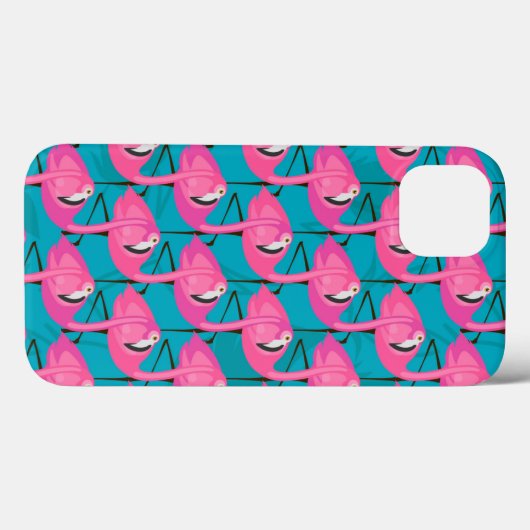 Coques Case-Mate iPhone Néon Flamingos (Verso (horizontal))