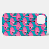 Coques Case-Mate iPhone Néon Flamingos (Verso (horizontal))