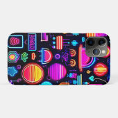 Coques Case-Mate iPhone Neon Géométrique Abstrait (Dos (Horizontal))