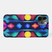 Coques Case-Mate iPhone Neon Geometry Mandala Art (Dos (Horizontal))