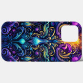 Coques Case-Mate iPhone Neon Gothic, Conception Motif psychédélique (Verso (horizontal))
