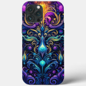 Coques Case-Mate iPhone Neon Gothic, Conception Motif psychédélique (Verso)