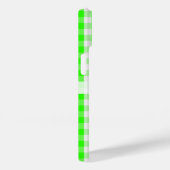 Coques Case-Mate iPhone Neon Green En vichy Motif par Shirley Taylor (Verso / Droite)