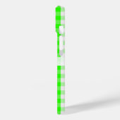 Coques Case-Mate iPhone Neon Green En vichy Motif par Shirley Taylor (Verso / Gauche)
