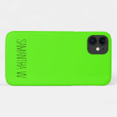 Coques Case-Mate iPhone Neon Green haute visibilité (Dos (Horizontal))