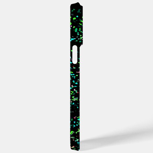Coques Case-Mate iPhone Neon Green Monogrammes Parties scintillant Motifs  (Verso / Droite)