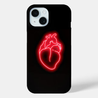Coque Pour iPhone 15 Neon heart