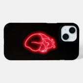Coques Case-Mate iPhone Neon heart (Verso (horizontal))