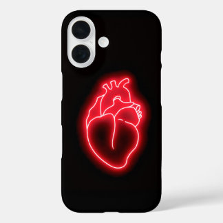 Coques iPhone 16 Neon heart