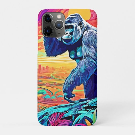 Coques Case-Mate iPhone Neon Jungle Gorilla Imaginaire urbain (Dos)