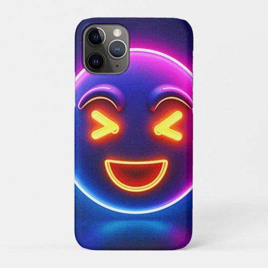 Coques Case-Mate iPhone Neon Laughing Emoji Joy (Dos)