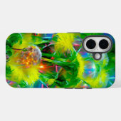 Coques Case-Mate iPhone Neon Llow Dandelions dans Dream Garden (Verso (horizontal))