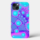 Coques Case-Mate iPhone Neon Molecules Psychedelic Fractal (Verso)