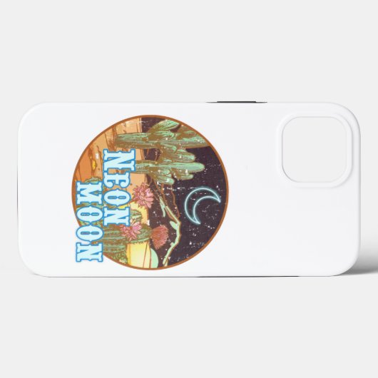 Coques Case-Mate iPhone Neon Moon Retro Ouest (Verso (horizontal))