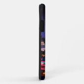 Coques Case-Mate iPhone Neon Night Edo: Cyberpunk Nihonbashi & Mount Fuji (Dos/Droite)