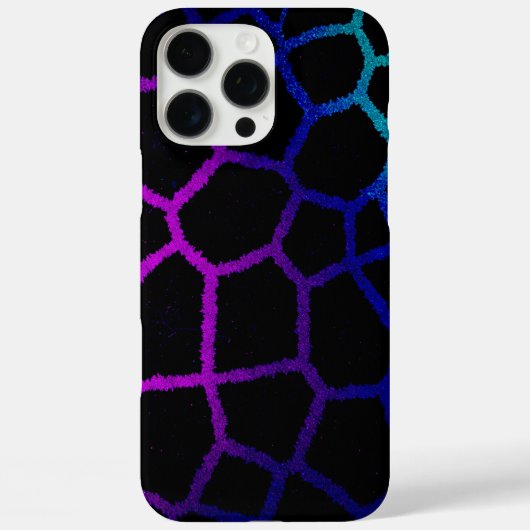 Coques Case-Mate iPhone Neon Noir Giraffe (Verso)