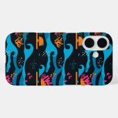 Coques Case-Mate iPhone Neon Ocean Abstrait (Verso (horizontal))