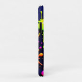 Coques Case-Mate iPhone Neon Paint Splatter Art Abstrait (Dos/Droite)