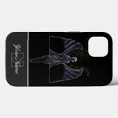 Coques Case-Mate iPhone Neon-Pop-Art ange rêveur Monogramme! (Verso (horizontal))